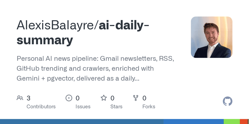 AI Daily Summary: Self-Hosted AI News Pipeline project preview