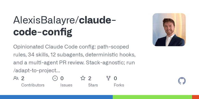 Claude Code Config: Agentic Development Framework project preview